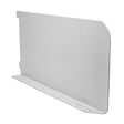 This is an image of Timco - Twin Slot Shelf End - White 300mm (1 Pairs Bag) 712761