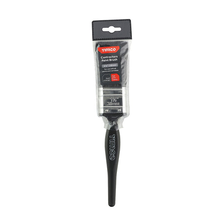 This is an image of Timco - Contractors Paint Brush 1 1/2" (1 Each Plastic Header) 720080