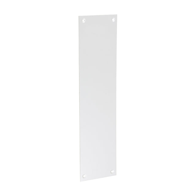 This is an image of Timco - Finger Plate - Satin Anodised Aluminium 305 x 76 (1 Each TIMbag) 725137