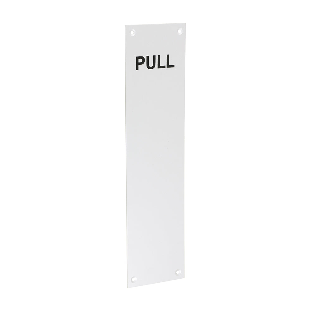This is an image of Timco - Finger Plate PULL - Satin Anodised Aluminium 305 x 76 (1 Each Bag) 725138BX