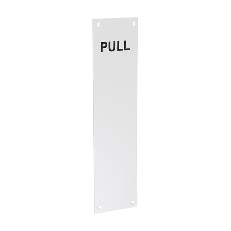 This is an image of Timco - Finger Plate PULL - Satin Anodised Aluminium 305 x 76 (1 Each Bag) 725138BX