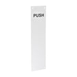 This is an image of Timco - Finger Plate PUSH - Satin Anodised Aluminium 305 x 76 (1 Each Bag) 725139BX
