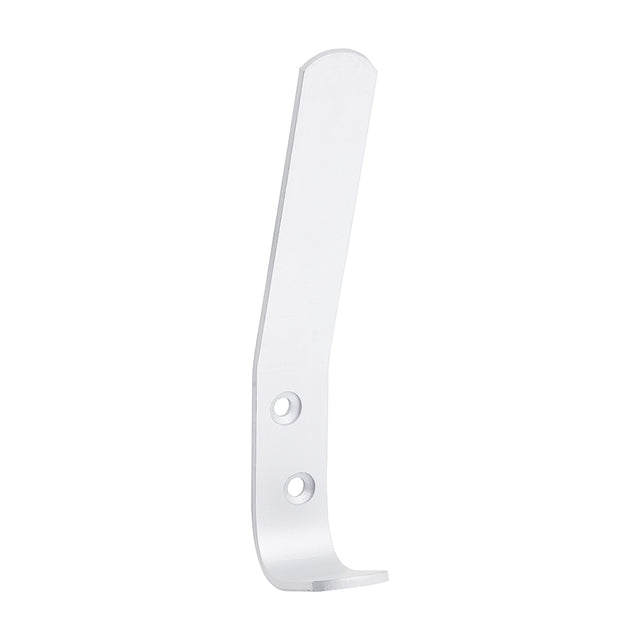 This is an image of Timco - Hat & Coat Hooks - Satin Anodised Aluminium 125 x 19 (2 Pieces Bag) 725144BX