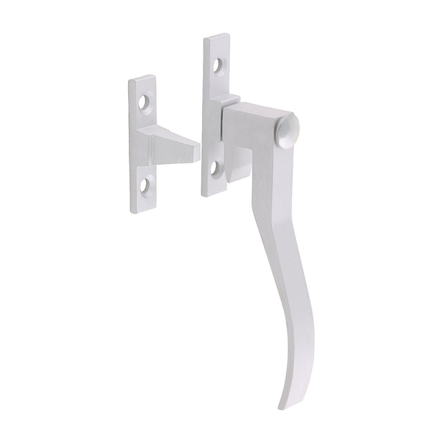 This is an image of Timco - Wedge Pattern Casement Fastener - Satin Anodised Aluminium 100mm (1 Each Bag) 725187BX