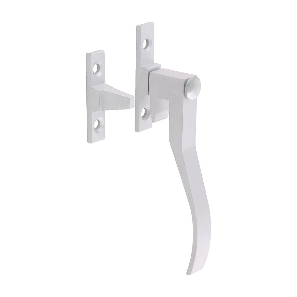 This is an image of Timco - Wedge Pattern Casement Fastener - Satin Anodised Aluminium 100mm (1 Each TIMpac) 725187