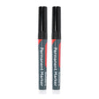 This is an image of Timco - Builders Permanent Markers - Chisel & Fine Tip - Black Mixed (2 Pieces Blister Pack) 736333