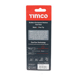 This is an image of Timco - Builders Permanent Markers - Chisel & Fine Tip - Black Mixed (2 Pieces Blister Pack) 736333