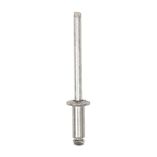 This is an image of Timco - Rivets - Dome Head - A2 Stainless Steel 4.0 x 10mm - (500 PCS Box) 748100