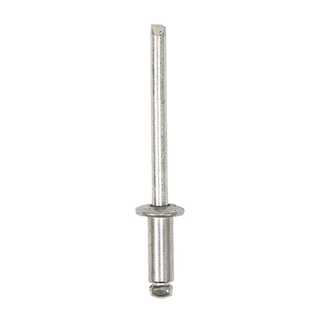 This is an image of Timco - Rivets - Dome Head - A2 Stainless Steel 4.0 x 10mm - (500 PCS Box) 748100