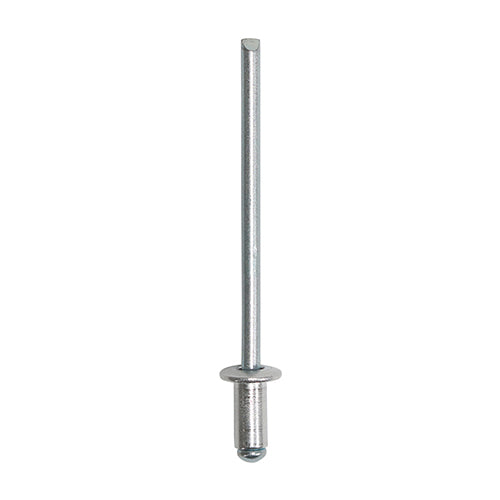 This is an image of Timco - Rivets - Dome Head - Aluminium 3.2 x 6mm - (500 PCS Box) 748456