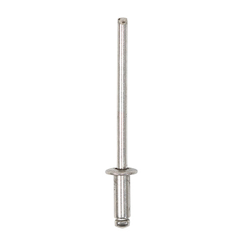 This is an image of Timco - Rivets - Dome Head - A2 Stainless Steel 3.2 x 8mm - (500 PCS Box) 748613