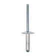 This is an image of Timco - Rivets - Flange Head - Aluminium 4.8 x 16mm - (250 PCS Box) 748735