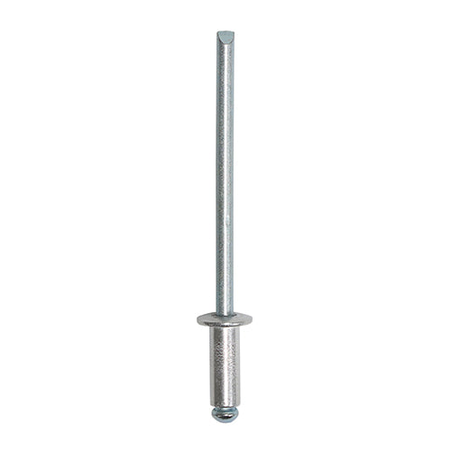 This is an image of Timco - Rivets - Dome Head - Aluminium 3.2 x 8mm - (500 PCS Box) 748741