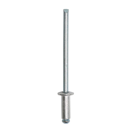 This is an image of Timco - Rivets - Dome Head - Aluminium 3.2 x 8mm - (500 PCS Box) 748741