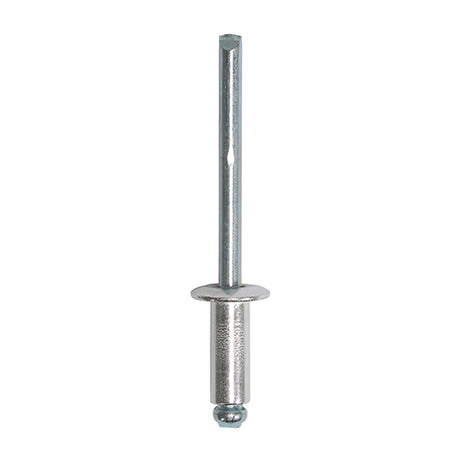 This is an image of Timco - Rivets - Dome Head - Aluminium 4.8 x 12mm - (500 PCS Box) 748951