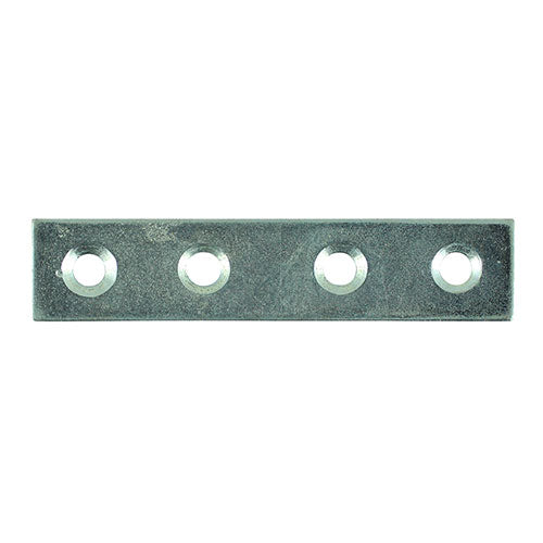 This is an image of Timco - Mending Plates - Zinc 75 x 16 (4 Pieces TIMpac) 75MPLP