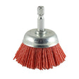 This is an image of Timco - Drill Cup Brush - Nylon 75mm (1 Each Blister Pack) 75SCN