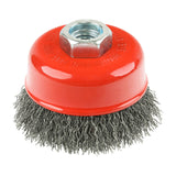 This is an image of Timco - Angle Grinder Cup Brush - Crimped Steel Wire 75mm (1 Each Blister Pack) 75TCC