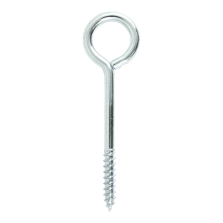 This is an image of Timco - Vine Eyes - Zinc 75mm - (4 PCS TIMpac) 75VEP