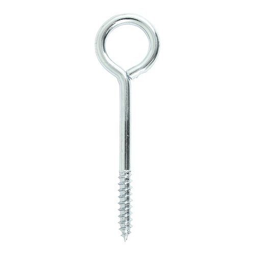 This is an image of Timco - Vine Eyes - Zinc 75mm - (4 PCS TIMpac) 75VEP