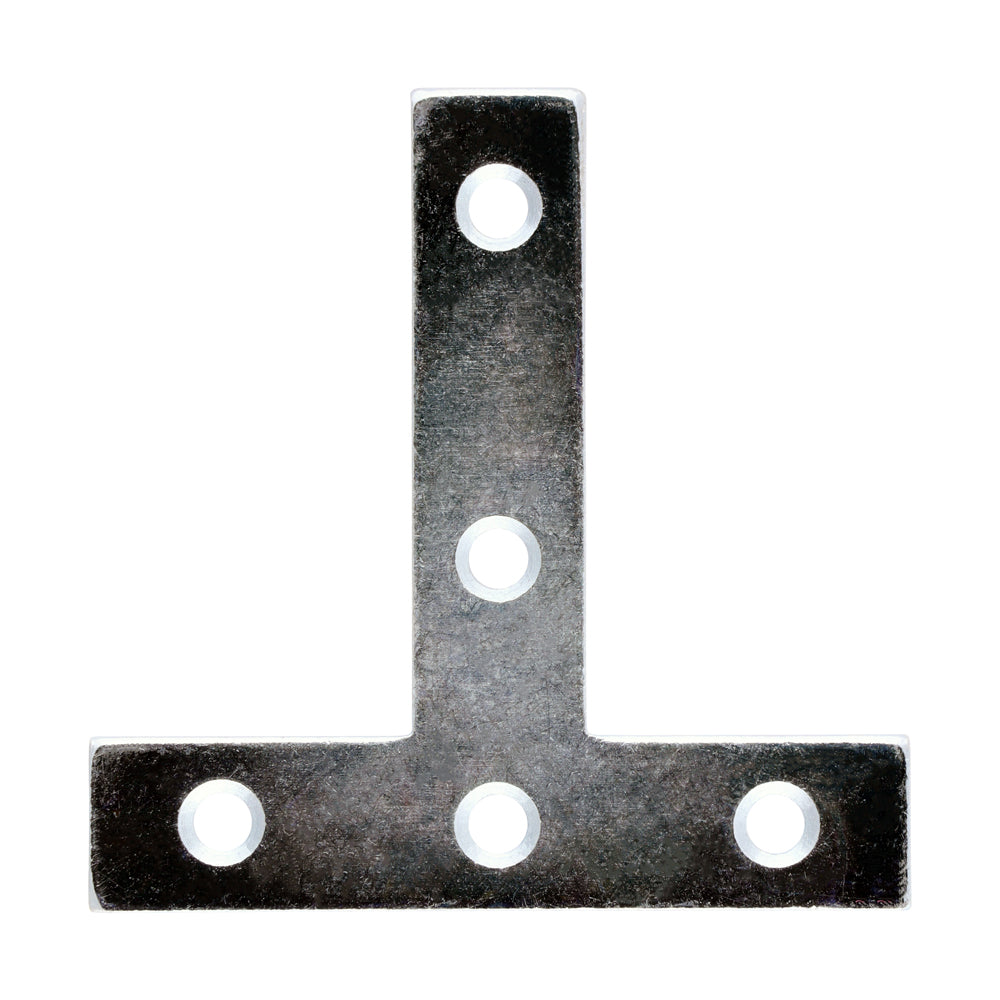 This is an image of Timco - Tee Plates - Zinc 76 x 76 x 16mm - (25 PCS Box) 76TPL