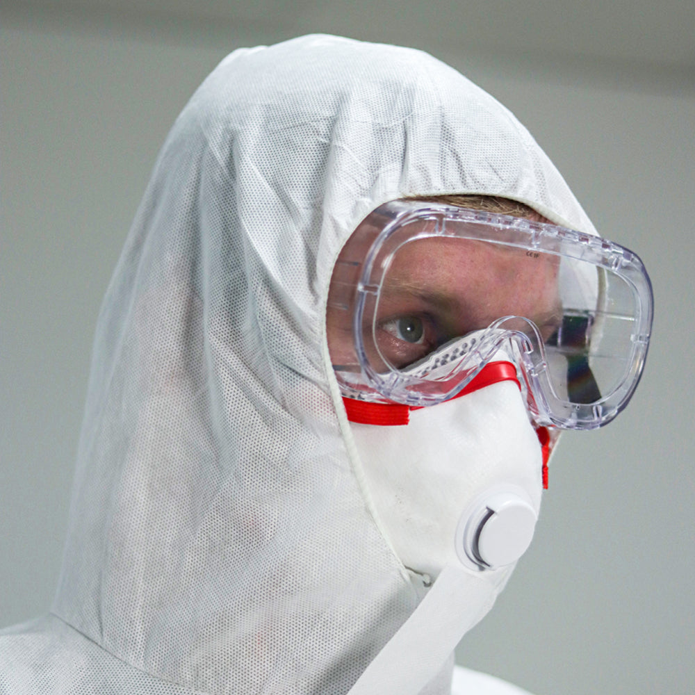 This is an image of Timco - Cat III Type 5/6 Coverall - High Risk Protection - White Large (1 Each Bag) 770633