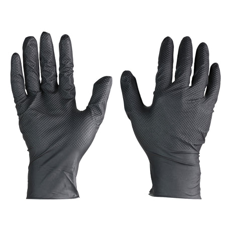 This is an image of Timco - Diamond Textured Disposable Nitrile Gloves Medium (50 Each Box) 770728