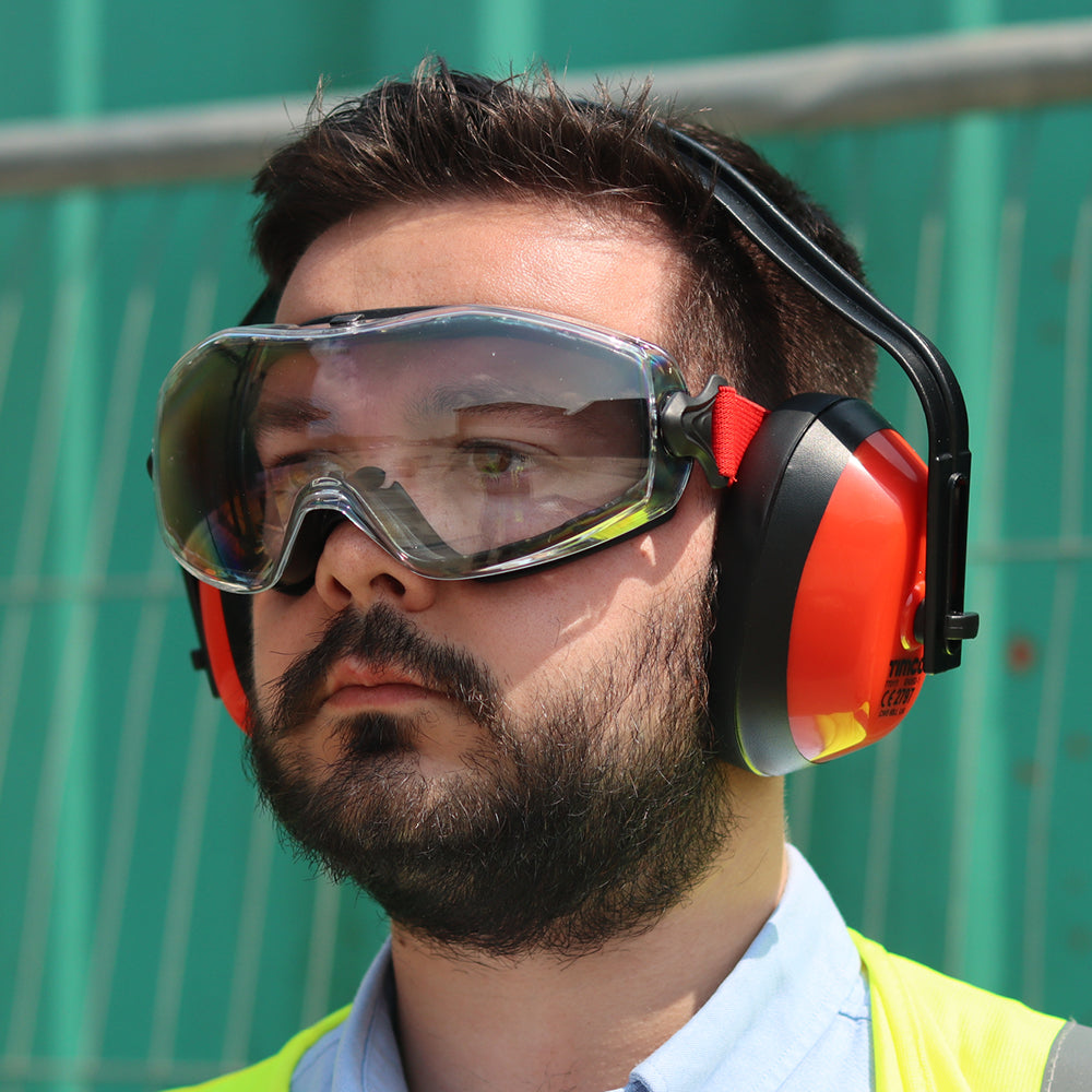 This is an image of Timco - Sports Style Safety Goggles - Clear Clear (1 Each Box) 770963