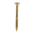 This is an image of Timco - C2 Clamp-Fix Screws - TX - Double Countersunk with Ribs - Twin-Cut - Yellow 8.0 x 80mm - (100 PCS Box) 80080C2C
