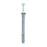This is an image of Timco - Nylon Hammer Fixing - PZ - Zinc 8.0 x 80mm - (100 PCS Box) 80080HF