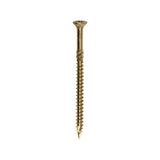 This is an image of Timco - C2 Clamp-Fix Screws - TX - Double Countersunk with Ribs - Twin-Cut - Yellow 8.0 x 120mm - (50 PCS Box) 80120C2C