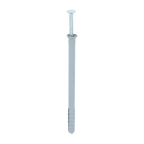 This is an image of Timco - Nylon Hammer Fixing - PZ - Zinc 8.0 x 120mm - (100 PCS Box) 80120HF