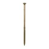This is an image of Timco - C2 Clamp-Fix Screws - TX - Double Countersunk with Ribs - Twin-Cut - Yellow 8.0 x 200mm - (50 PCS Box) 80200C2C