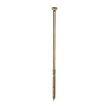 This is an image of Timco - C2 Clamp-Fix Screws - TX - Double Countersunk with Ribs - Twin-Cut - Yellow 8.0 x 250mm - (50 PCS Box) 80250C2C