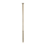 This is an image of Timco - C2 Clamp-Fix Screws - TX - Double Countersunk with Ribs - Twin-Cut - Yellow 8.0 x 275mm - (25 PCS Box) 80275C2C