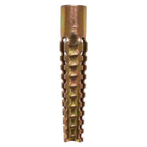 This is an image of Timco - Metal Expansion Plugs - Yellow 8.0 x 60mm - (50 PCS Box) 860MEP