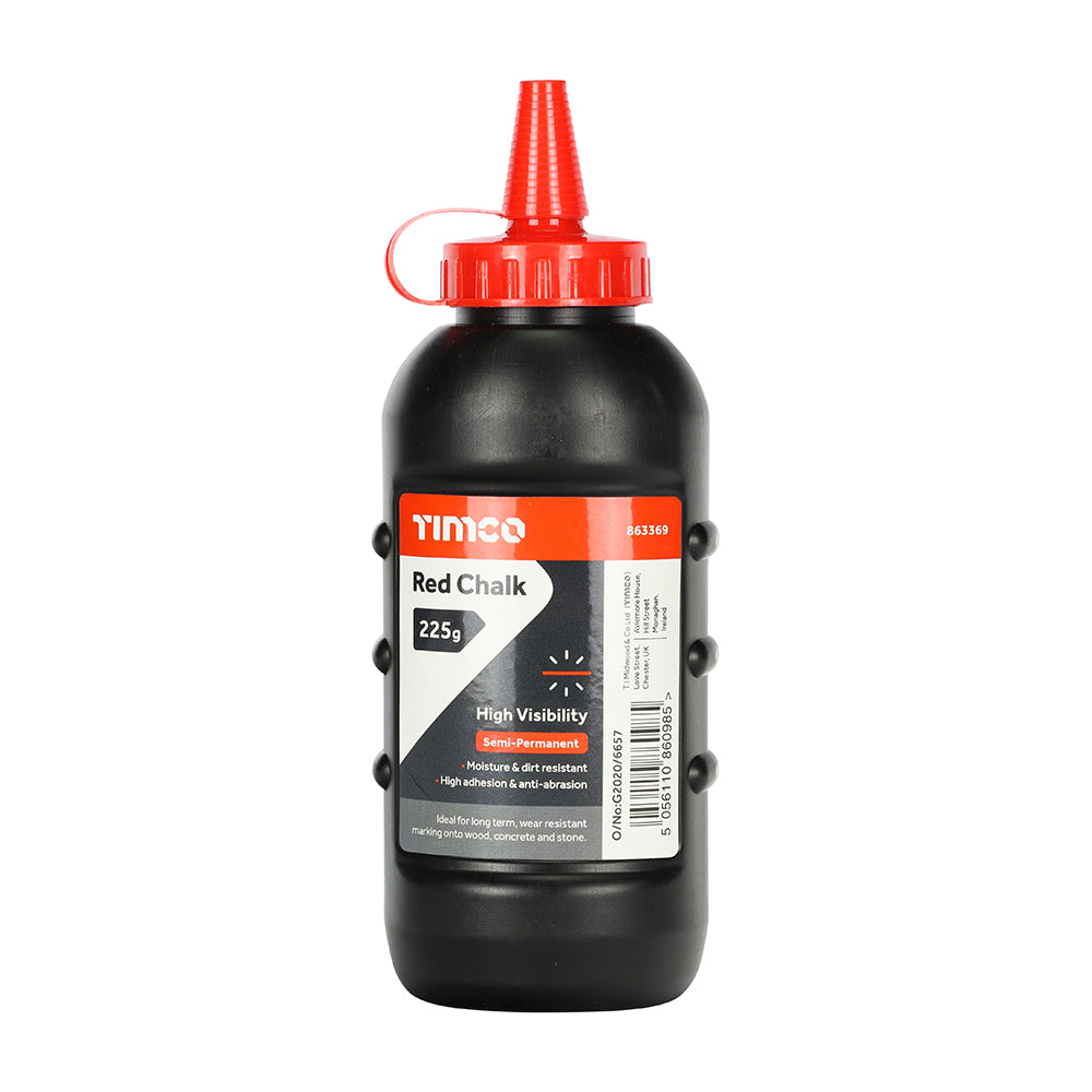 This is an image of Timco - Red Chalk 225g (1 Each Bottle) 863369