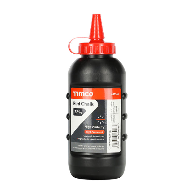 This is an image of Timco - Red Chalk 225g (1 Each Bottle) 863369