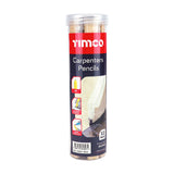 This is an image of Timco - Carpenters Pencils 180mm (12 Pieces Tube) 863946