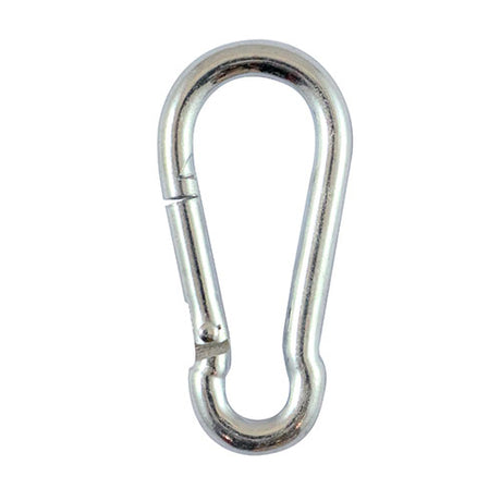 This is an image of Timco - Carbine Hooks - Zinc 8mm (10 Pieces Plain Bag) 8CHB