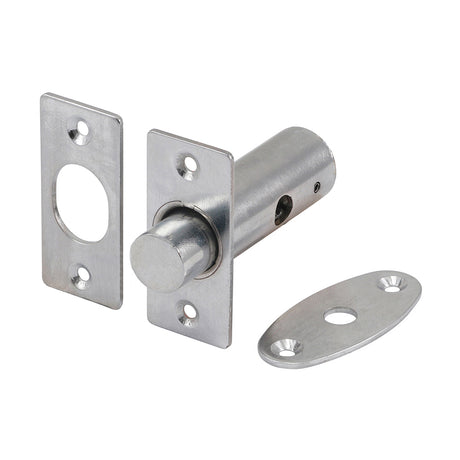 This is an image of Timco - Window Rack Bolts - Satin Chrome 42mm (2 Pieces Bag) 949456