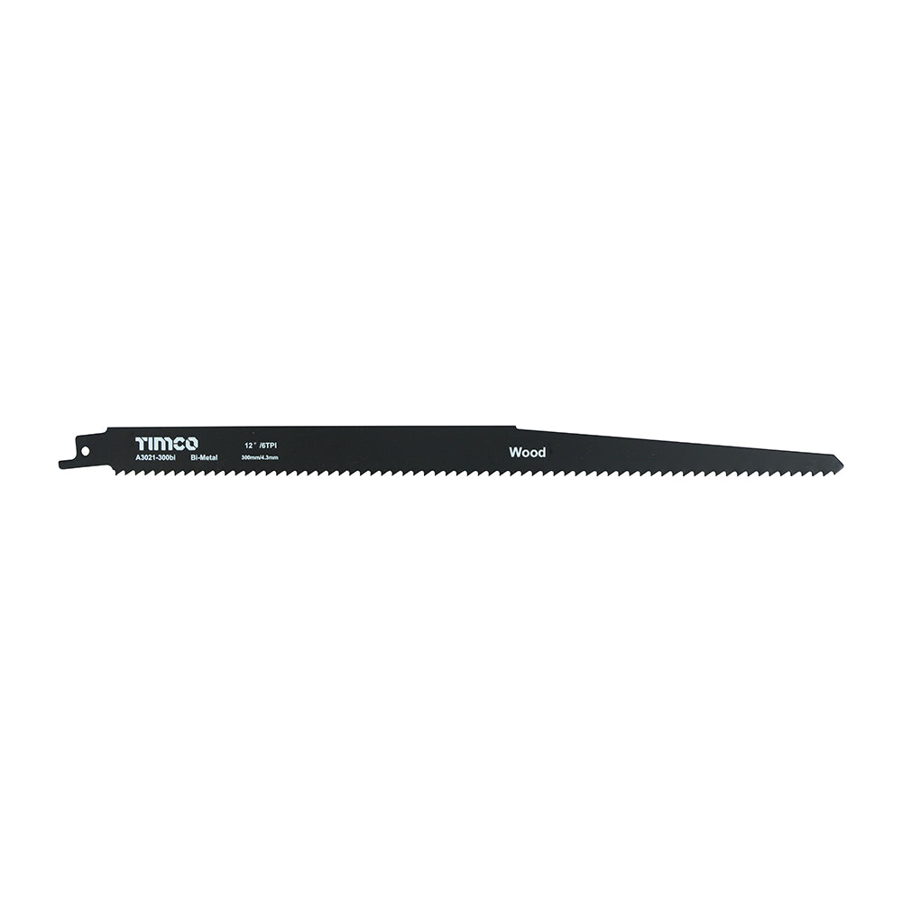 This is an image of Timco - Reciprocating Saw Blades - Wood Cutting - Bi-Metal - S1411DF S1411DF (5 Pieces Pack) A3021-300BI
