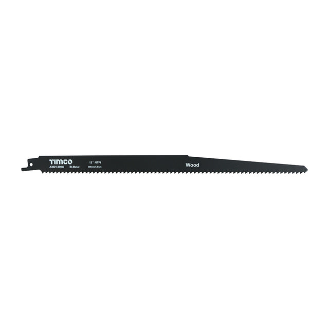 This is an image of Timco - Reciprocating Saw Blades - Wood Cutting - Bi-Metal - S1411DF S1411DF (5 Pieces Pack) A3021-300BI