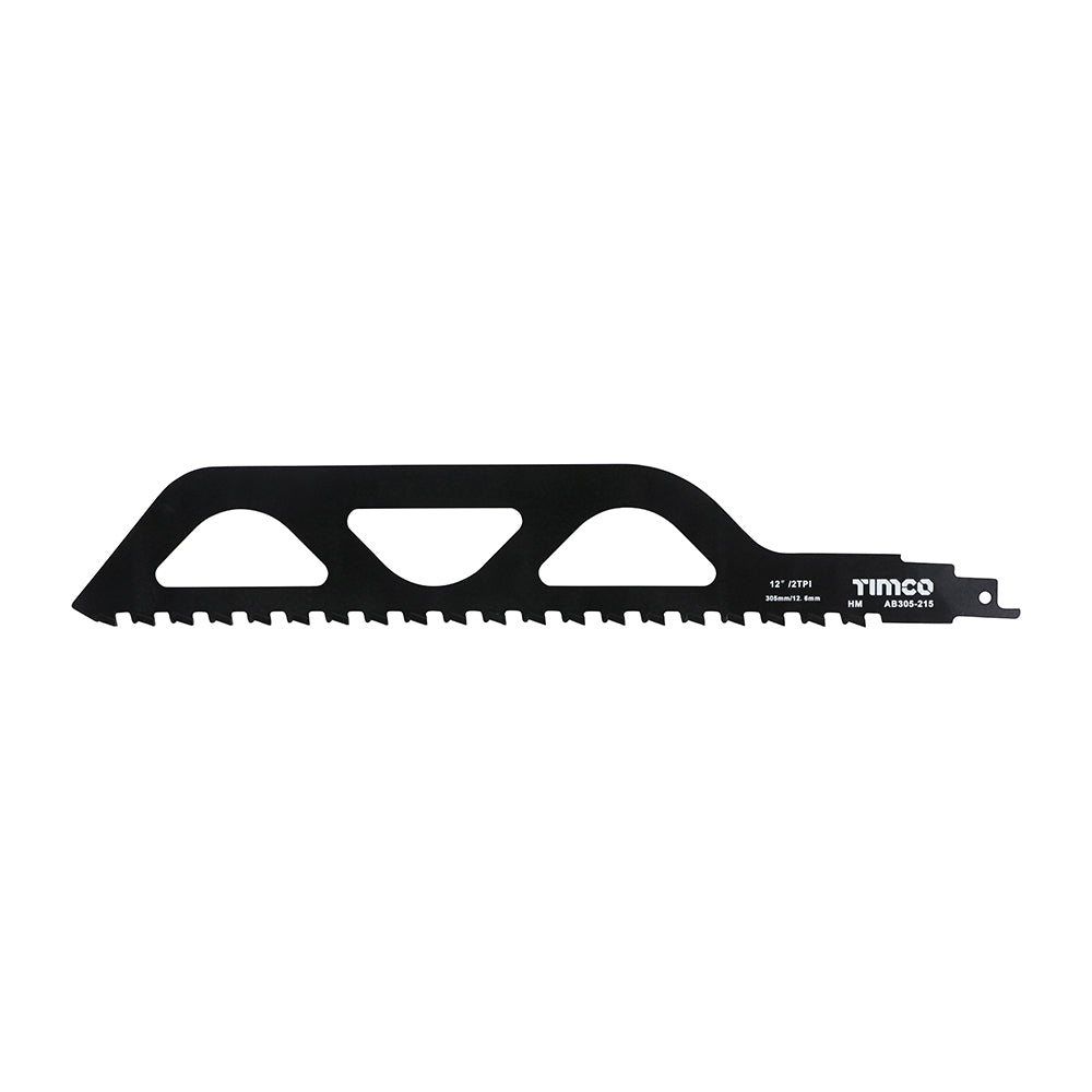 This is an image of Timco - Reciprocating Saw Blades - Block / Brick Cutting - Tungsten Carbide Tipped Blade - S1243HM S1243HM (1 Each Pack) AB305-215