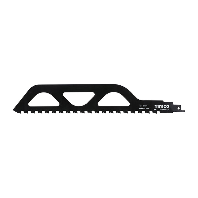 This is an image of Timco - Reciprocating Saw Blades - Block / Brick Cutting - Tungsten Carbide Tipped Blade - S1243HM S1243HM (1 Each Pack) AB305-215