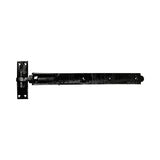 This is an image of Timco - Pair of Adjustable Band & Hook on Plates - Black 350mm (1 Pairs Plain Bag) ABH350B
