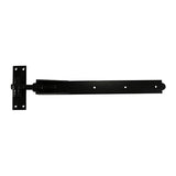 This is an image of Timco - Pair of Adjustable Band & Hook on Plates - Black 450mm (1 Pairs Plain Bag) ABH450B