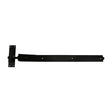 This is an image of Timco - Pair of Adjustable Band & Hook on Plates - Black 750mm (1 Pairs Plain Bag) ABH750B