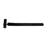 This is an image of Timco - Pair of Adjustable Band & Hook on Plates - Black 900mm (1 Pairs Plain Bag) ABH900B