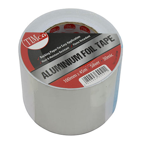 This is an image of Timco - Aluminium Foil Tape 45m x 100mm (1 Each Roll) PCSAFT100